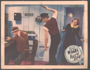 Navy Spy 11"x14" Lobby Card Conrad Nagel Eleanor Hunt Don Barclay