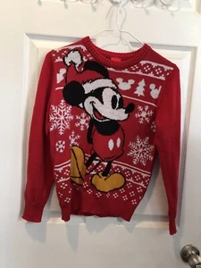 kids red disney sweater size s 8 - Picture 1 of 2