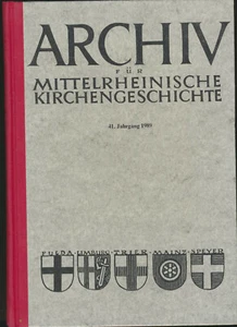 Archiv für mittelrheinische Kirchengeschichte - 41. Jahrgang 1989 - Imagen 1 de 1