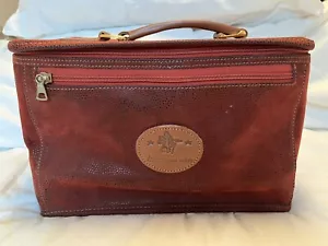 Vintage bric’s Cosmetics Case Bag Luggage, 1970s?, Red, Good Condition - Picture 1 of 13
