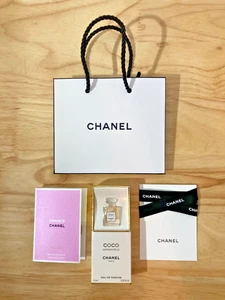 Coco Mademoiselle 1. 5ml EDP & Chanel Chance 1.5 ml EDP w Logo Gift Bag &Ribbon - Picture 1 of 4