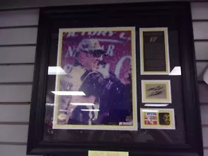 MATT KENSETH Signed Framed Photo Sheet Metal Firesuit 2003 Champ AUTOGRAPHED - Picture 1 of 9