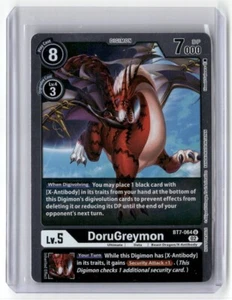 DoruGreymon BT7-064 U Digimon Card Foil - Foto 1 di 2