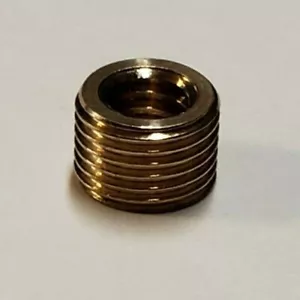 BRASS LAMP BUSHING REDUCER 1/8IP M TO 1/4-20F THREADS LAMP PART NEW 55287J - Picture 1 of 4