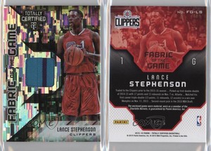 2015-16 Totally Certified Fabric of the Game Materials Camo /25 Lance Stephenson