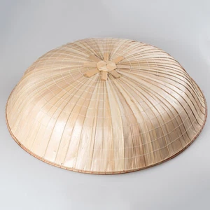 SANDOGASA Japan NInja Samurai Hat Edo Travel Cosplay Natural Bamboo NEW - Picture 1 of 2