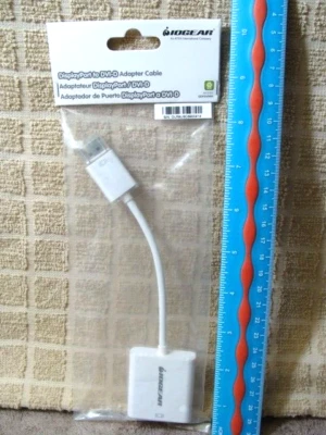New IOGear DisplayPort to DVI-D Adpater Cable Model GDPDVIW6 PKG-P51016 - Image 1 of 4