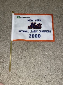 New York Mets TD Waterhouse  National League Champions 2000 Flag 9 X 6 - Picture 1 of 2