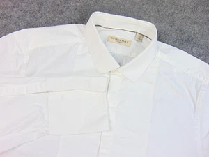 Burberry Shirt Mens 17x43 White Tux Shirt French Cuffs Studs - Picture 1 of 9