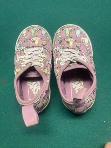Vans Lace Up Shoes Size Toddler 7 Color Pink w Llamas Still In Great Condition! - Picture 1 of 6