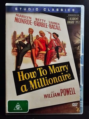 How to Marry a Millionaire (DVD) Marilyn Monroe / Betty Grable - Region 4 - image 1 of 3