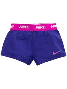 Nike Dry Girls Purple & Pink Dri-fit Athletic Spandex Shorts Medium (6) - Picture 1 of 1