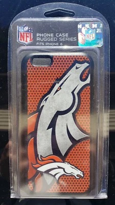 Denver Broncos Case NFL Rugged Hard Case Cover for iPhone 6 iPhone 6s - New - Image 1 of 2