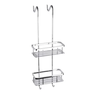 BYTRO Doppelseifenkorb Edelstahl 205x250x705 mm für Bad & WC >> zum Einhängen - Bild 1 von 7