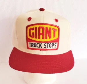 Giant Truck Stops Headmost Cap Mütze Large Patch weiß rot verstellbar Snapback - Bild 1 von 7