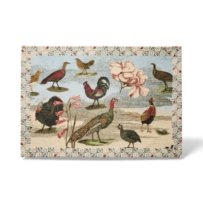 John Derian Target Blanket 50"×70" Quilted Throw Blanket Fall Mums 100% Cotton  - Image 1 of 3