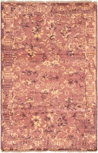Traditional Hand-Knotted Bordered Carpet 5'1" x 7'10" Wool Area Rug - Picture 1 of 9
