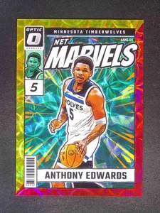 2024-25 Panini Donruss Optic Anthony Edwards #3 Net Marvels Red Gold Scope /99 - Picture 1 of 2