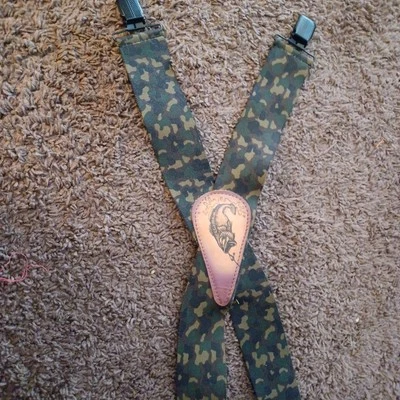 Tirantes elásticos de nailon camuflados caza pesca al aire libre Foto 1 de 4