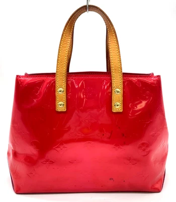 Authentic Louis Vuitton Vernis Rouge Reade PM M91221 Handbag NS100775 - Image 1 of 4