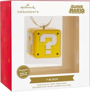 Hallmark Nintendo Super Mario Question Block Christmas Ornament, Metall NEU - Bild 1 von 3
