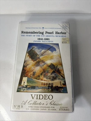 Remembering Pearl Harbor Story of USS Arizona Memorial VHS Tape 1941 - 1991 - Image 1 of 4