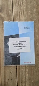 GENUINE TOYOTA AVENSIS Service History Record Book NEW BLANK - Picture 1 of 6