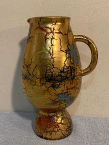 Vintage MCM Elbee "Lava Glaze" Italian Art Pottery Pitcher (#30 of 187) - Picture 1 of 13