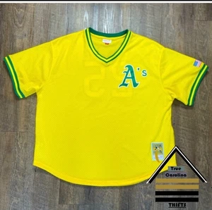 Mitchell & Ness 1990 Mark McGuire Authentic Sz 56(3XL) Jersey SKU# 432 - Picture 1 of 8