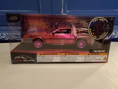 Jada Pink Slips Chase Back to the Future LIGHT UP 压铸 1:24 全新 — 第 1/4 张图片