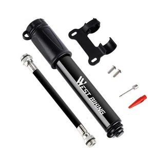 Mini Bicycle Pump Portable Tyre Bike Inflator Hand Schrader Pump Presta Valve UK - Picture 1 of 17