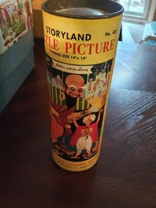 Vintage Storyland Interlocking 96 Piece Puzzle Picture Aladdin Lamp No. 422 USA - Picture 1 of 3