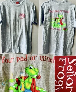 SEÑOR FROGS CANCUN VINTAGE "YOUR PAD OR MINE" ZWINKERNDER FROSCH T-SHIRT HERREN GRÖSSE M ~ NEU MIT ETIKETT - Bild 1 von 7