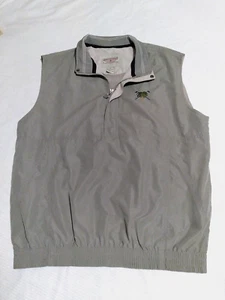 Boca Classics Club Golf Pullover Lined Vest, 1/2 Zip, Greenish Gray Men's M - Picture 1 of 7