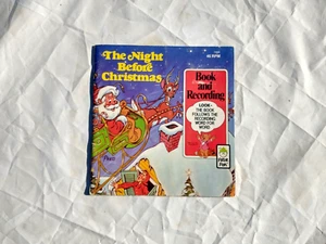 Vintage Night Before Christmas Book and Record Peter Pan Records Vinyl 45 RPM - Picture 1 of 4