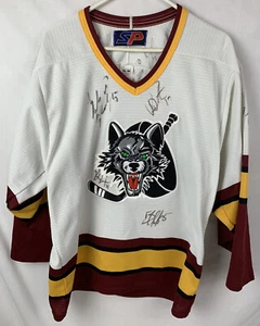 Chicago Wolves Jersey AHL Hockey Sewn Made in Canada Team Logo Men’s Small - Picture 1 of 11