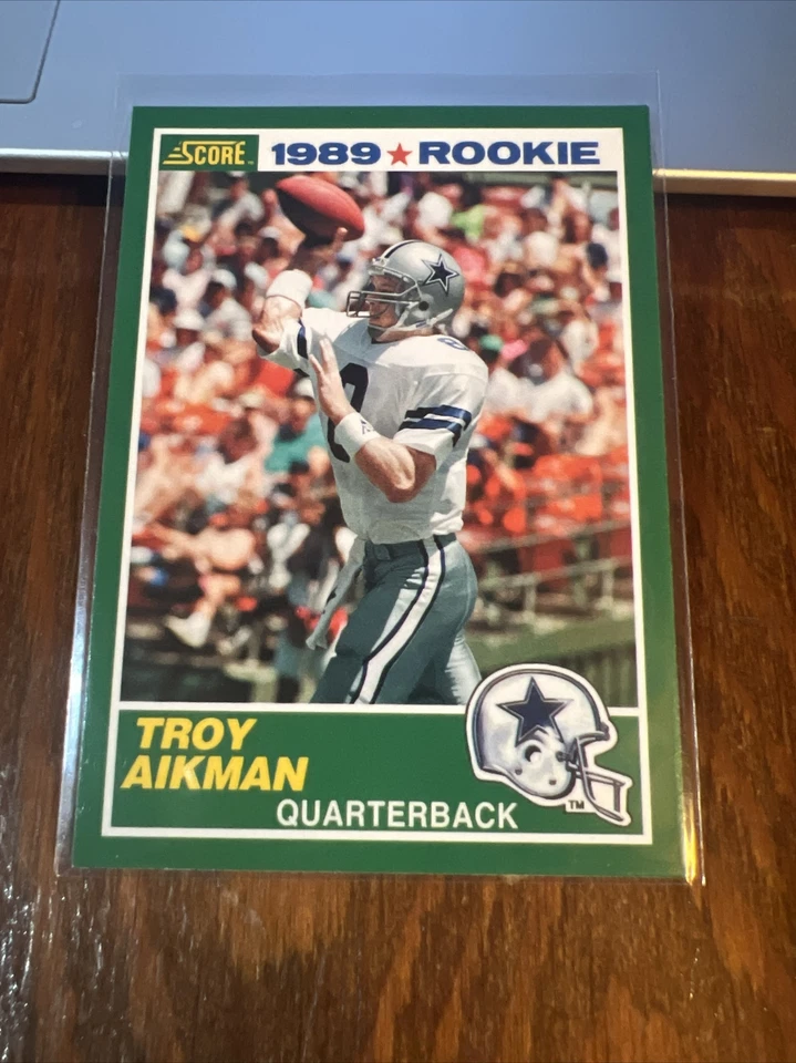 Troy Aikman 2012 Score Rookie Flashbacks Reprint #270 HOF DALLAS COWBOYS RARE!! - Image 1 of 4