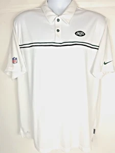 New York Jets Nike Official NFL On Field Dri-Fit Polo Herren weiß/dunkelgrün - Bild 1 von 8