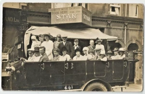 CJV Early Postcard, Colenutt's STAR Char-A-Banc at Sandown , Isle of Wight - Picture 1 of 1