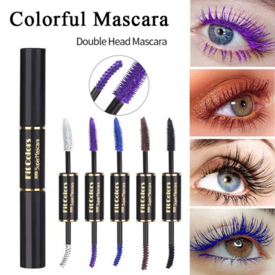 4D Silk Fiber Eyelash Mascara Dual Side Waterproof Eyelash Fluffy Volume Mascara - image 1 of 4