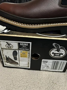 GEORGIA GIANT ROMEO STAHLKAPPE ARBEITSSTIEFEL GS262 - GRÖSSE 11,5 Neu im Karton - Bild 1 von 3
