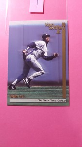 1995 Megacards Ken Griffey Jr. Wish List #13 KG Wishes: To Win the/Gold, cd1