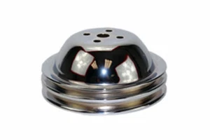 BBC Chevy 396-454 Chrome Steel SWP Double Groove Water Pump Pulley - Bild 1 von 1