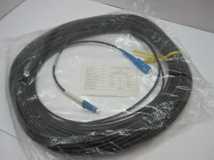 LC to SC Simplex SM Single Mode 9/125 Fiber Optic Patch Cable Black 30M 98ft - Picture 1 of 3