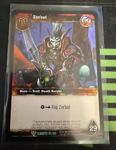 Zin'Sul War of the Elements WOW World of Warcraft TCG card game - Picture 1 of 1
