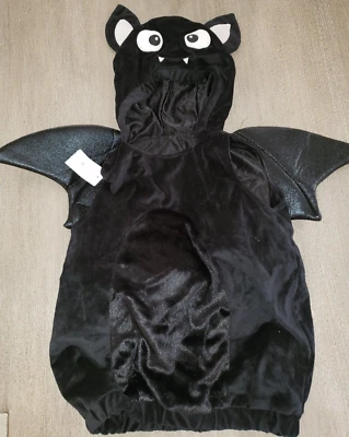 niño o niña NUEVO DISFRAZ HALLOWEEN MURCIÉLAGO NEGRO FELPA ALAS MEDIANAS/GRANDES TERCIOPELO SUAVE Foto 1 de 2