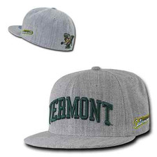 University of Vermont UVM Catamounts NCAA Fitted Flat Bill Baseball Cap Hat