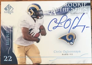 2009 SP Authentic Rookie Autograph Chris Ogbonnaya #346 #’d 374/999 - Picture 1 of 2