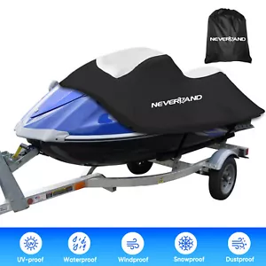 Heavy Duty Jet Ski Cover Waterproof Anti-UV 3m-3.4m For Yamaha Seadoo Kawasaki - Picture 1 of 13