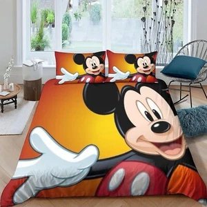 Mickey Mouse Disney Duvet Quilt Cover Pillowcases Set S D Q Sydney Post Express - Picture 1 of 3